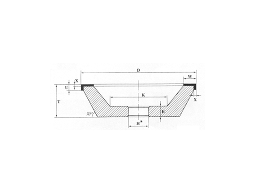 11C9 Diamond grinding wheel